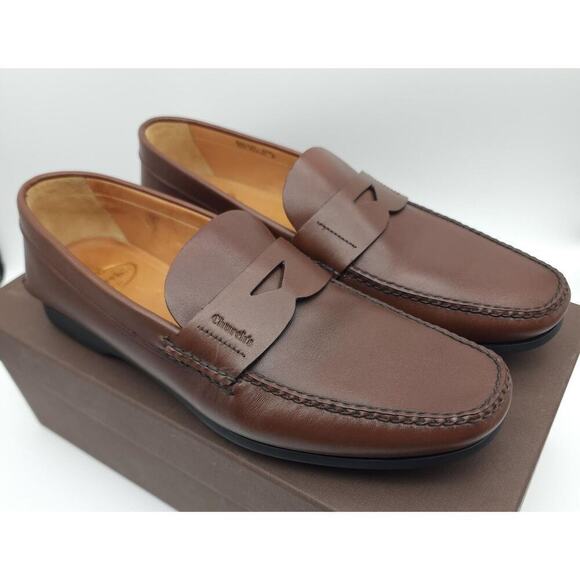 Church's English Shoes Men's Karl Leather Penny Loafers Burnt Natural 9 US - Picture 1 of 16